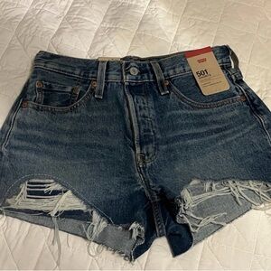 NWT Levi's Women's 501 Original Jean denim Shorts size 27